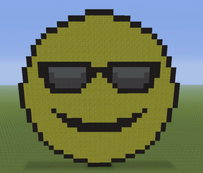 Sunglasses Emoji - Blueprints for MineCraft Houses, Castles, Towers ...