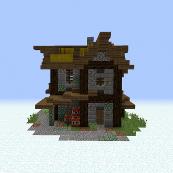 Medieval Stone House - Blueprints for MineCraft Houses, Castles, Towers,  and more