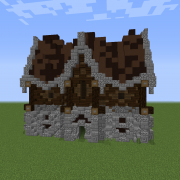 First attempt in Medieval House : Minecraftbuilds  Minecraft blueprints,  Minecraft decorations, Minecraft creations